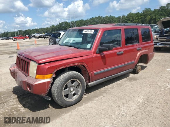 2006 Jeep Commander with VIN 1J8HH48KX6C203308, listed as a Copart auction lot 64456765 with 185,794 mi miles and Salvage title. Bid and sale history available at DreamBid. Image 1.