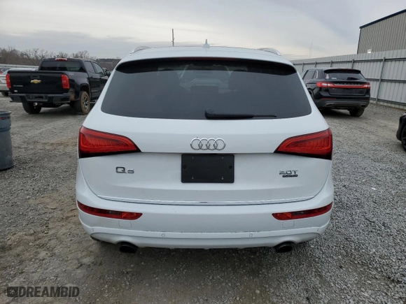 2017 Audi Q5 Premium with VIN WA1C2AFP9HA075409, listed as a Copart auction lot 88780155 with 80,590 mi miles and Salvage Title. Bid and sale history available at carsss.com. Image 6.