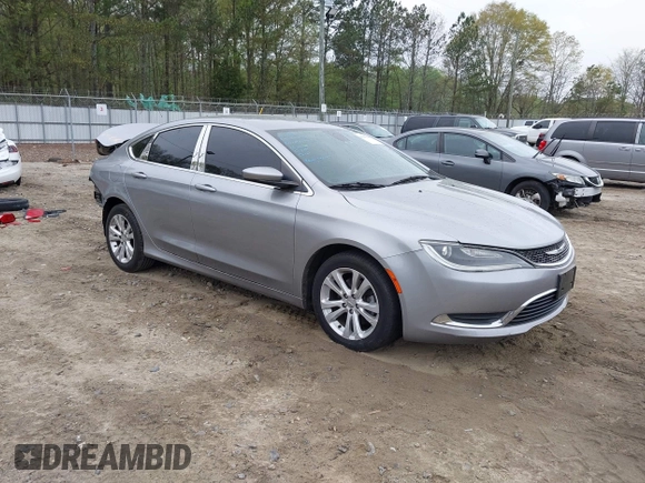 2016 Chrysler 200 Limited with VIN 1C3CCCAB0GN180541, listed as a IAAI auction lot 41881539 with 152,830 mi miles and . Bid and sale history available at carsss.com. Image 1.