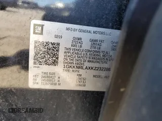 2019 GMC Acadia SLE with VIN 1GKKNRLAXKZ232286, listed as a Copart auction lot 50649824 with 116,291 mi miles and Salvage title. Bid and sale history available at DreamBid. Image 16.