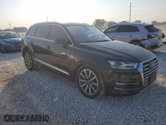 2018 Audi Q7 Premium with VIN WA1AHAF79JD029122, listed as a Copart auction lot 75455624 with 140,781 mi miles and Salvage title. Bid and sale history available at DreamBid. Image 4.