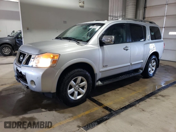 2008 Nissan Armada SE z VIN 5N1AA08C08N618736, wystawiony jako Copart lot #49589795 z przebiegiem 195 002 mil mil oraz Szkoda całkowita • Salvage title. Historia ofert i sprzedaży dostępna na DreamBid. Obrazek 1.