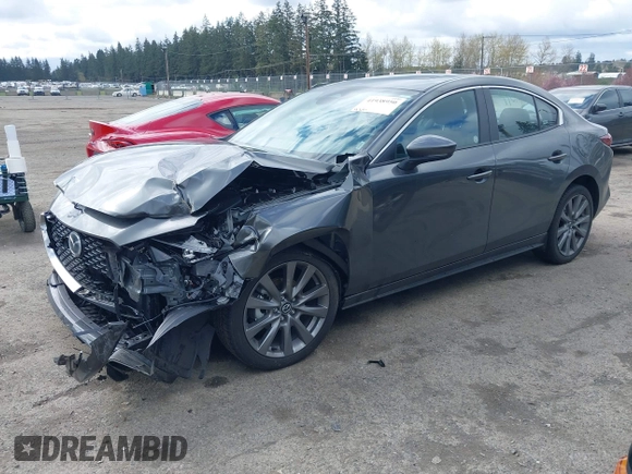 2025 Mazda 3 S Preferred with VIN 3MZBPACM8SM457113, listed as a IAAI auction lot 41938950 with 4,291 mi miles and . Bid and sale history available at DreamBid. Image 17.