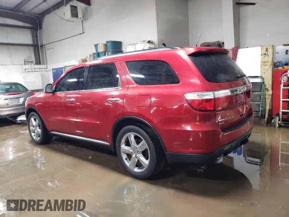 2011 Dodge Durango Citadel with VIN 1D4SE5GTXBC645377, listed as a Copart auction lot 47689395 with 112,710 mi miles and Salvage Title. Bid and sale history available at carsss.com. Image 2.