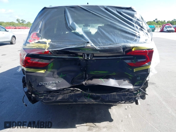 2024 Honda Odyssey EX-L with VIN 5FNRL6H65RB069145, listed as a IAAI auction lot 42120381 with 15,207 mi miles and . Bid and sale history available at DreamBid. Image 6.