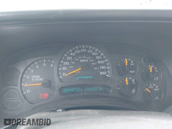 2003 Chevrolet Silverado 1500 with VIN 1GCEK19V33Z316481, listed as a IAAI auction lot 41980767 with 196,582 mi miles. Bid and sale history available at carsss.com. Image 7.