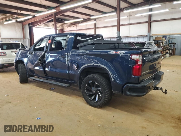 2022 Chevrolet Silverado 1500 Custom with VIN 1GCPDBEK4NZ533187, listed as a Copart auction lot 47368025 with 0 mi miles and Salvage Title. Bid and sale history available at carsss.com. Image 2.