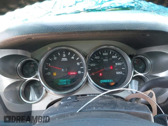 2007 Chevrolet Silverado 1500 LT w/2LT with VIN 2GCEC19J771637240, listed as a IAAI auction lot 41921738 with 163,590 mi miles. Bid and sale history available at carsss.com. Image 7.