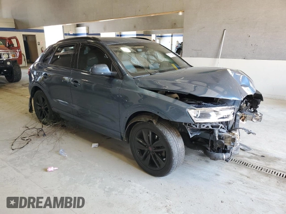 2016 Audi Q3 Premium Plus with VIN WA1EFCFS1GR019428, listed as a Copart auction lot 51129845 with 99,221 mi miles and Salvage Title. Bid and sale history available at carsss.com. Image 4.