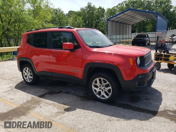 2015 Jeep Renegade Latitude z VIN ZACCJBBT8FPC34032, wystawiony jako Copart lot #56787175 z przebiegiem 106 252 mil mil oraz Szkoda całkowita • Salvage title. Historia ofert i sprzedaży dostępna na DreamBid. Obrazek 4.