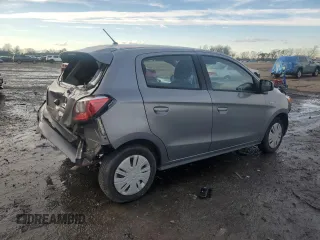 2022 Mitsubishi Mirage ES with VIN ML32AUHJXNH003347, listed as a Copart auction lot 44805205 with 48,546 mi miles and Salvage title. Bid and sale history available at DreamBid. Image 3.