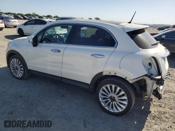 2016 FIAT 500X Lounge with VIN ZFBCFXDT2GP369018, listed as a Copart auction lot 53083195 with 33,226 mi miles and Salvage Title. Bid and sale history available at carsss.com. Image 2.