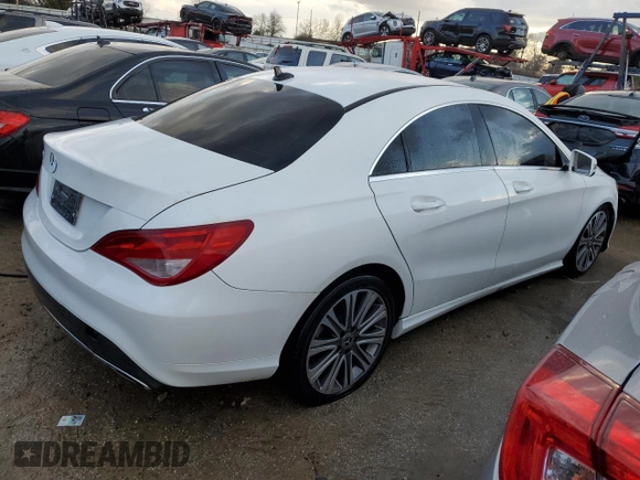 2018 Mercedes-Benz CLA with VIN WDDSJ4EB3JN632864, listed as a Copart auction lot 37143973 with 48,607 mi miles. Bid and sale history available at carsss.com. Image 3.