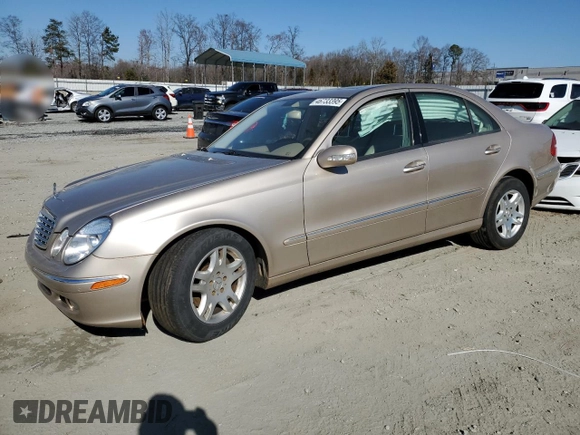 2005 Mercedes-Benz E 320 with VIN WDBUF82J95X177518, listed as a Copart auction lot 46733395 with 152,626 mi miles and Salvage Title. Bid and sale history available at DreamBid. Image 1.