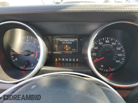 2023 Ford Mustang EcoBoost with VIN 1FA6P8TH2P5107141, listed as a Copart auction lot 46297325 with 26,459 mi miles and Salvage Title. Bid and sale history available at carsss.com. Image 9.