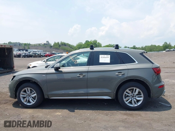 2023 Audi Q5 S line Premium with VIN WA1GAAFY5P2012863, listed as a IAAI auction lot 42416439 with 64,707 mi miles and . Bid and sale history available at DreamBid. Image 14.