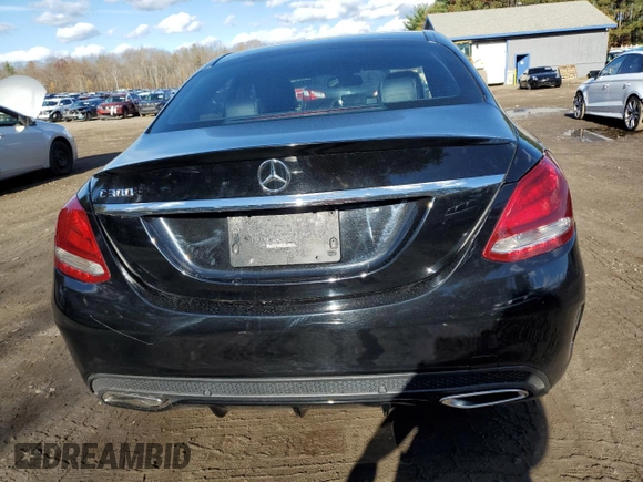 2015 Mercedes-Benz C 300 with VIN 55SWF4JB1FU053332, listed as a Copart auction lot 78577674 with 106,445 mi miles and Salvage Title. Bid and sale history available at carsss.com. Image 6.