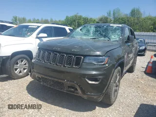 2016 Jeep Grand Cherokee Limited 75th Anniversary with VIN 1C4RJEBG4GC423829, listed as a Copart auction lot 53019705 with 197,353 mi miles and Salvage title. Bid and sale history available at DreamBid. Image 1.