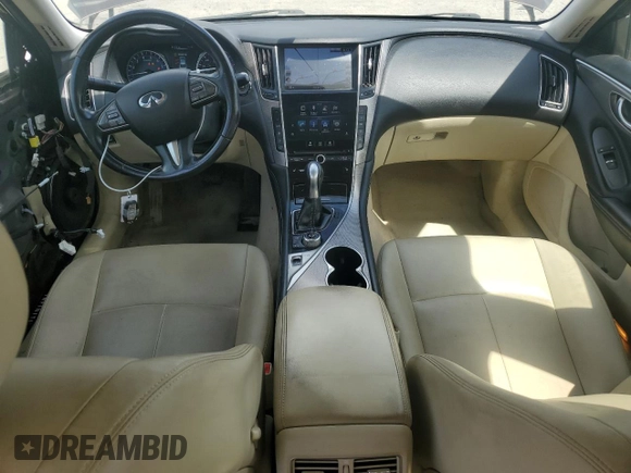 2015 Infiniti Q50 Premium with VIN JN1BV7AP2FM353875, listed as a Copart auction lot 51768175 with 147,207 mi miles and Salvage title. Bid and sale history available at DreamBid. Image 8.