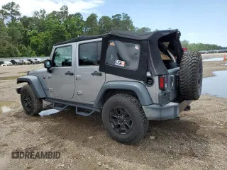 2016 Jeep Wrangler Unlimited Sport with VIN 1C4BJWDG8GL346676, listed as a Copart auction lot 57972665 with 57,515 mi miles and Salvage title. Bid and sale history available at DreamBid. Image 2.