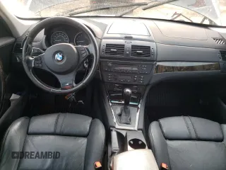 2007 BMW X3 3.0si with VIN WBXPC93437WF13037, listed as a Copart auction lot 59544955 with 120,751 mi miles and Salvage title. Bid and sale history available at DreamBid. Image 8.