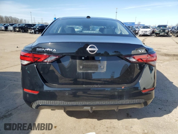 2024 Nissan Sentra SV with VIN 3N1AB8CV4RY285828, listed as a Copart auction lot 51941525 with 4,267 mi miles and Non Repairable. Bid and sale history available at DreamBid. Image 6.