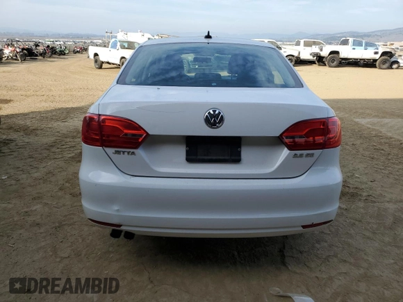 2012 Volkswagen Jetta Sedan SE w/Convenience PZEV with VIN 3VWDP7AJ5CM372669, listed as a Copart auction lot 42633975 with 164,028 mi miles and Salvage Title. Bid and sale history available at carsss.com. Image 6.