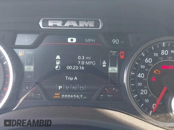 2024 Ram 2500 Laramie с VIN 3C6UR5FL3RG407946, выставлен на аукционе IAAI как лот 42177168 с пробегом 656 миль миль и . История ставок и продаж доступна на DreamBid. Изображение 7.