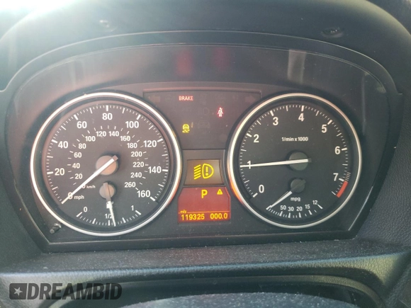 2011 BMW 3 Series 328i xDrive with VIN WBAPK5C5XBA995149, listed as a Copart auction lot 45368695 with 119,325 mi miles and Salvage Title. Bid and sale history available at carsss.com. Image 9.
