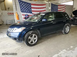 2005 Nissan Murano SE with VIN JN8AZ08W05W412009, listed as a Copart auction lot 83227334 with 146,257 mi miles and Clean Title. Bid and sale history available at carsss.com. Image 1.