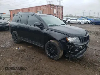 2014 Jeep Compass Altitude with VIN 1C4NJCBA5ED764002, listed as a Copart auction lot 50450143 with 0 mi miles and Salvage Title. Bid and sale history available at carsss.com. Image 4.