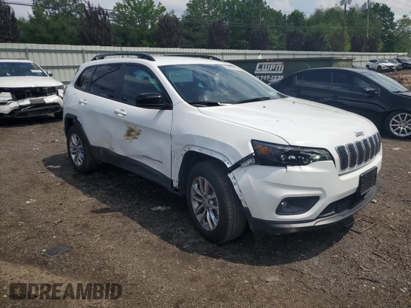 2022 Jeep Cherokee Latitude Lux with VIN 1C4PJMMX1ND530147, listed as a Copart auction lot 58652975 with 16,332 mi miles and Salvage title. Bid and sale history available at DreamBid. Image 4.