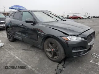 2018 Jaguar F-PACE 30t Premium with VIN SADCJ2GX9JA296399, listed as a Copart auction lot 86770484 with 0 mi miles and Salvage Title. Bid and sale history available at carsss.com. Image 4.