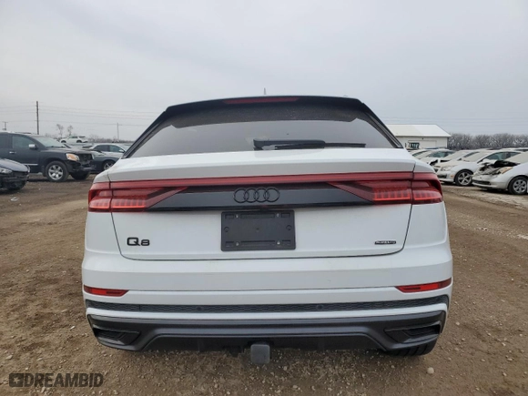 2022 Audi Q8 Premium Plus with VIN WA1EVBF10ND004501, listed as a Copart auction lot 85722194 with 37,592 mi miles and Salvage Title. Bid and sale history available at carsss.com. Image 6.