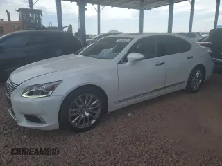 2015 Lexus LS with VIN JTHBL5EF9F5137054, listed as a Copart auction lot 44906825 with 49,632 mi miles and Salvage Title. Bid and sale history available at carsss.com. Image 1.