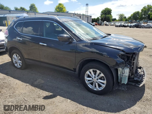 2016 Nissan Rogue SV with VIN KNMAT2MV6GP649753, listed as a Copart auction lot 60516504 with 98,381 mi miles and Salvage Title. Bid and sale history available at carsss.com. Image 4.