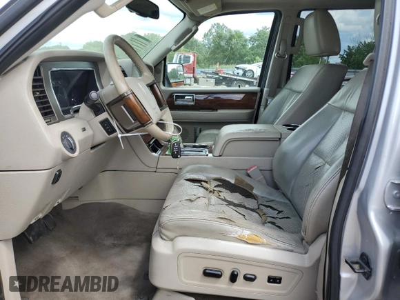 2012 Lincoln Navigator with VIN 5LMJJ2H52CEL04542, listed as a Copart auction lot 62708385 with 84,192 mi miles and Salvage title. Bid and sale history available at DreamBid. Image 7.