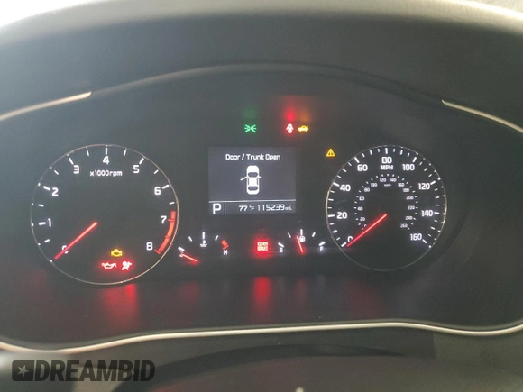 2016 Kia Cadenza Premium with VIN KNALN4D70G5211108, listed as a Copart auction lot 78824284 with 115,239 mi miles and Salvage Title. Bid and sale history available at carsss.com. Image 9.