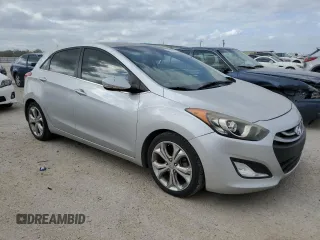 2013 Hyundai Elantra GT with VIN KMHD35LEXDU120945, listed as a Copart auction lot 76704754 with 107,043 mi miles and Salvage Title. Bid and sale history available at carsss.com. Image 4.