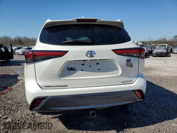 2021 Toyota Highlander Limited z VIN 5TDYZRAH5MS058562, wystawiony jako Copart lot #46990575 z przebiegiem 80 835 mil mil oraz Szkoda całkowita • Salvage title. Historia ofert i sprzedaży dostępna na DreamBid. Obrazek 6.