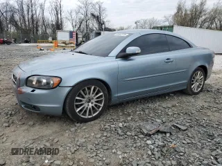2008 Volvo C70 with VIN YV1MC67218J049338, listed as a Copart auction lot 50993735 with 187,924 mi miles and Salvage Title. Bid and sale history available at carsss.com. Image 1.