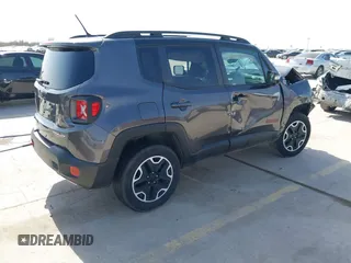 2016 Jeep Renegade Trailhawk with VIN ZACCJBCT9GPD44524, listed as a IAAI auction lot 41729209 with 96,619 mi miles and . Bid and sale history available at carsss.com. Image 4.