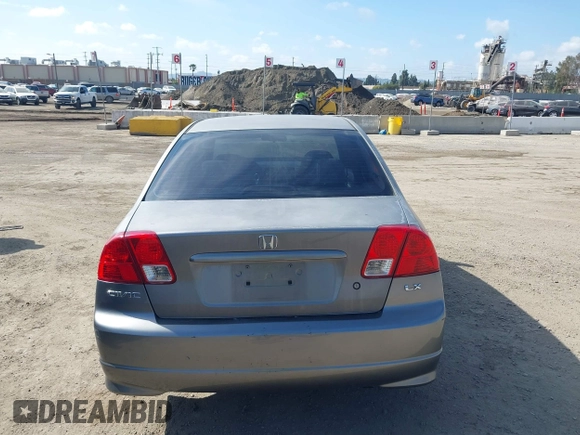 2004 Honda Civic LX with VIN 2HGES16654H579927, listed as a IAAI auction lot 41911814 with 233,803 mi miles. Bid and sale history available at carsss.com. Image 16.