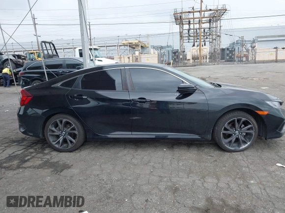 2020 Honda Civic Sedan Sport with VIN 2HGFC2F82LH592254, listed as a IAAI auction lot 41903524 with 69,221 mi miles. Bid and sale history available at carsss.com. Image 13.