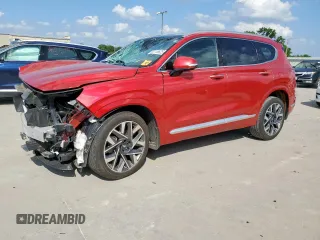 2023 Hyundai Santa Fe Calligraphy z VIN 5NMS54AL2PH581795, wystawiony jako Copart lot #58316625 z przebiegiem 23 123 mil mil oraz Szkoda całkowita • Salvage title. Historia ofert i sprzedaży dostępna na DreamBid. Obrazek 1.
