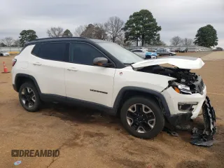 2018 Jeep Compass Trailhawk with VIN 3C4NJDDB1JT130136, listed as a Copart auction lot 47416525 with 74,662 mi miles and Salvage Title. Bid and sale history available at carsss.com. Image 4.