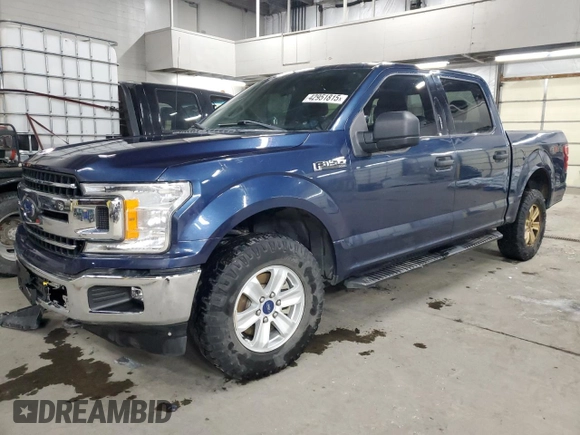 2018 Ford F-150 XL with VIN 1FTEW1E56JKE03369, listed as a Copart auction lot 42951815 with 168,518 mi miles and Salvage title. Bid and sale history available at DreamBid. Image 1.