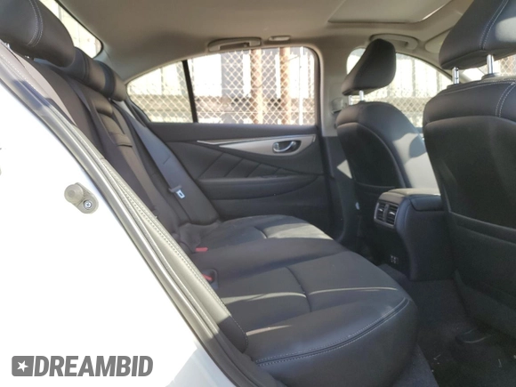 2023 Infiniti Q50 Luxe with VIN JN1EV7BP6PM511826, listed as a Copart auction lot 86655224 with 23,681 mi miles and Salvage Title. Bid and sale history available at DreamBid. Image 10.