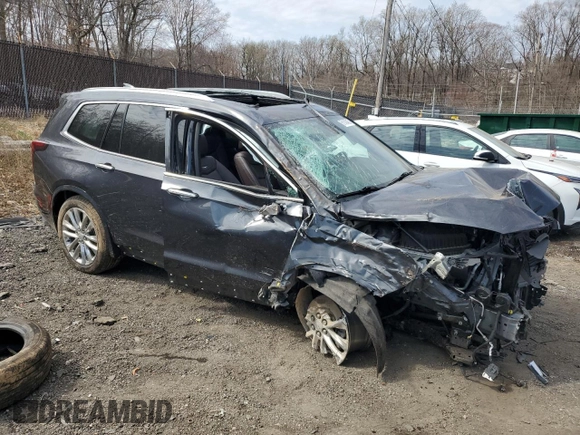 2022 Cadillac XT6 Premium Luxury with VIN 1GYKPDRS9NZ120814, listed as a Copart auction lot 51143485 with 70,977 mi miles and Salvage Title. Bid and sale history available at carsss.com. Image 4.