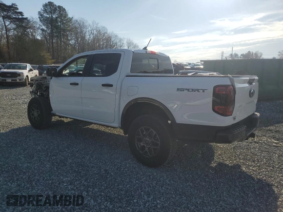 2024 Ford Ranger XLT with VIN 1FTER4GH5RLE37387, listed as a Copart auction lot 81362924 with 1,433 mi miles and Salvage Title. Bid and sale history available at DreamBid. Image 2.